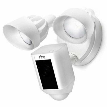 RING Smart HD Wi-Fi Security Camera Plus LED Flood Light, White 229071